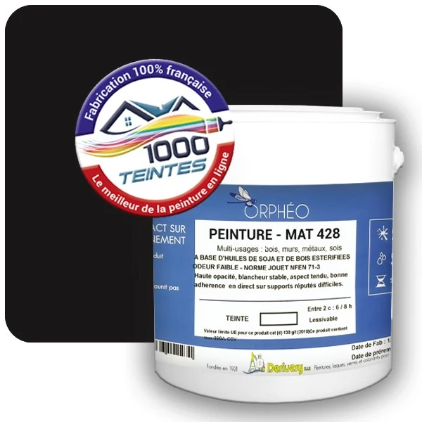 Peinture Anticorrosion Natura Orphéo® Brun Noir (RAL Classic 8022) Intérieur/Extérieur MAT