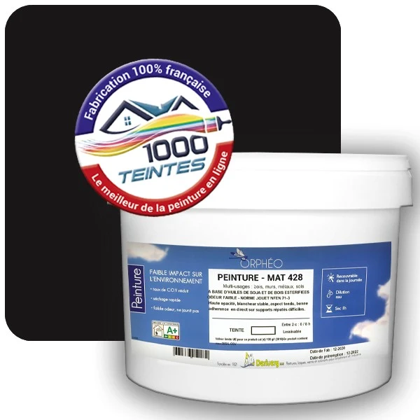 Peinture Anticorrosion Natura Orphéo® Brun Noir (RAL Classic 8022) Intérieur/Extérieur MAT