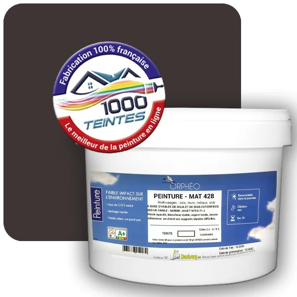 Peinture Anticorrosion Natura Orphéo® Brun Gris (RAL Classic 8019) Intérieur/Extérieur MAT