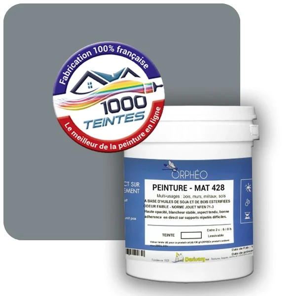 Peinture Anticorrosion Natura Orphéo® Telegris 2 (RAL Classic 7046) Intérieur/Extérieur MAT