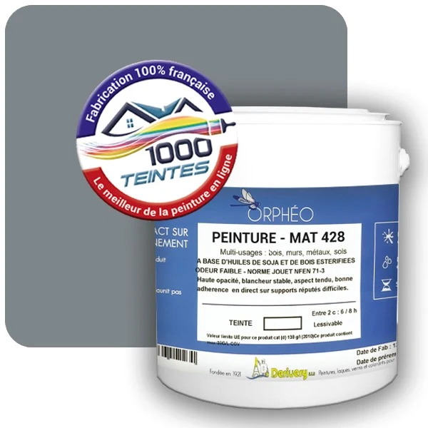 Peinture Anticorrosion Natura Orphéo® Telegris 2 (RAL Classic 7046) Intérieur/Extérieur MAT