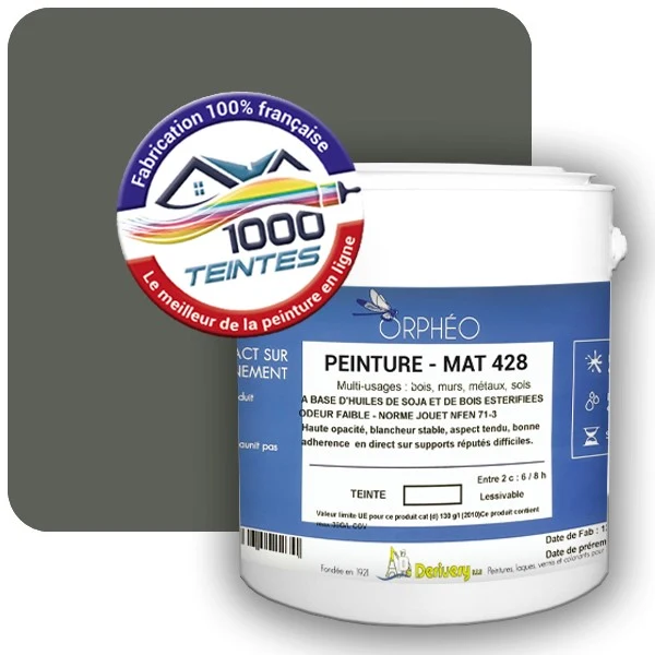 Peinture Anticorrosion Natura Orphéo® Gris Vert (RAL Classic 7009) Intérieur/Extérieur MAT