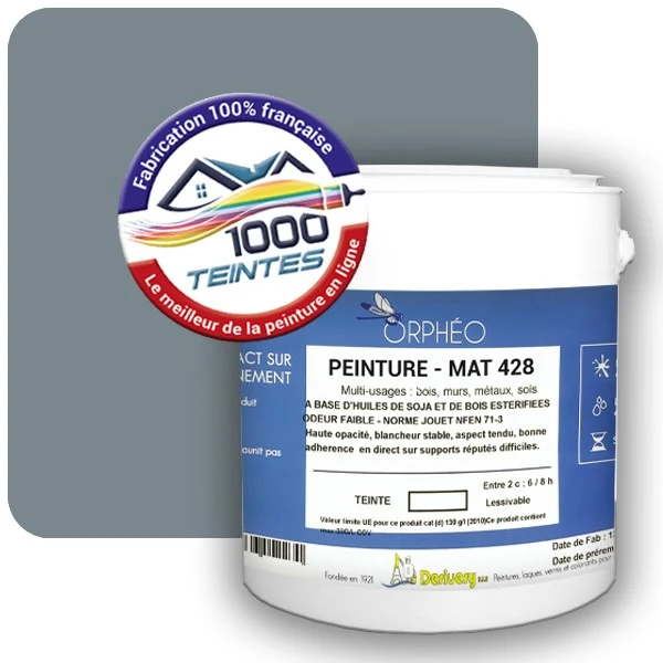 Peinture Anticorrosion Natura Orphéo® Gris Petit-gris (RAL Classic 7000) Intérieur/Extérieur MAT