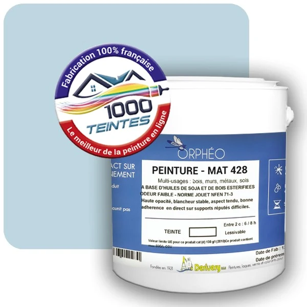 Peinture Anticorrosion Natura Orphéo® Les Bleus (Mille Teintes E14-26) Intérieur/Extérieur MAT