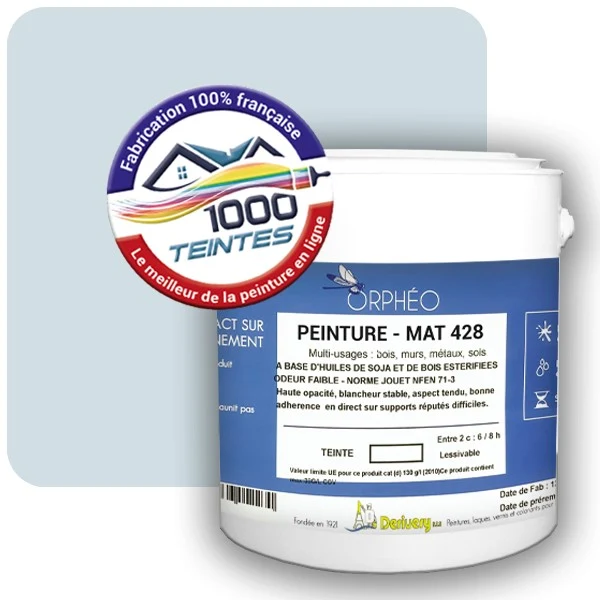 Peinture Anticorrosion Natura Orphéo® Les Bleus (Mille Teintes E14-21) Intérieur/Extérieur MAT