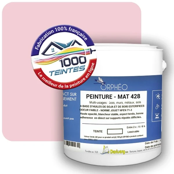 Peinture Anticorrosion Natura Orphéo® Les Roses (Mille Teintes E1-42) Intérieur/Extérieur MAT