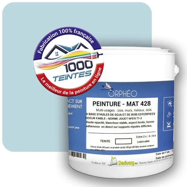 Peinture Anticorrosion Natura Orphéo® Les Bleus (Mille Teintes E14-11) Intérieur/Extérieur MAT