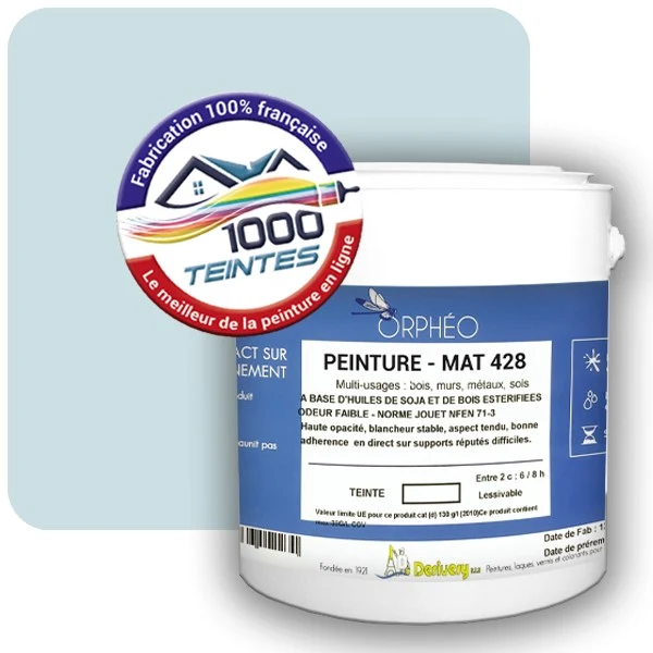 Peinture Anticorrosion Natura Orphéo® Les Bleus (Mille Teintes E14-1) Intérieur/Extérieur MAT