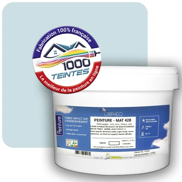 Peinture Anticorrosion Natura Orphéo® Les Bleus (Mille Teintes E14-1) Intérieur/Extérieur MAT