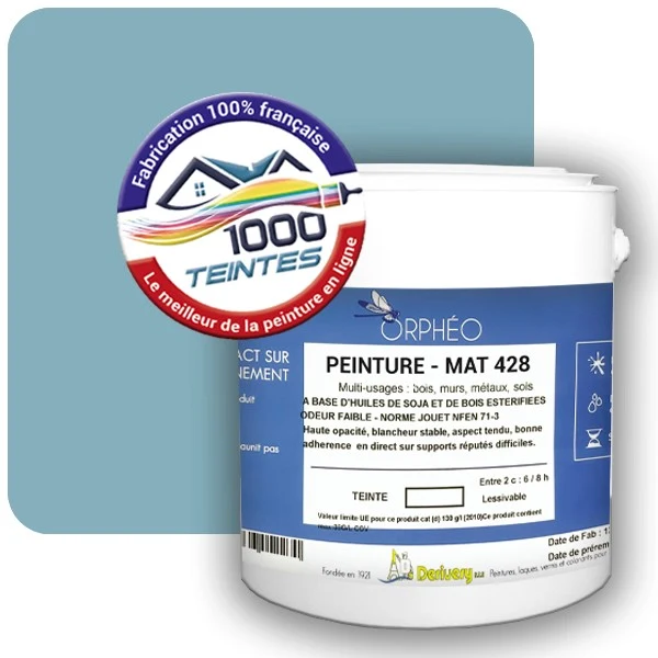 Peinture Anticorrosion Natura Orphéo® Les Bleus (Mille Teintes E13-54) Intérieur/Extérieur MAT