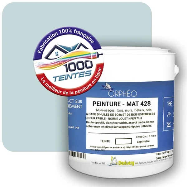Peinture Anticorrosion Natura Orphéo® Les Bleus (Mille Teintes E13-37) Intérieur/Extérieur MAT