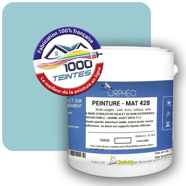 Peinture Anticorrosion Natura Orphéo® Les Bleus (Mille Teintes E13-32) Intérieur/Extérieur MAT