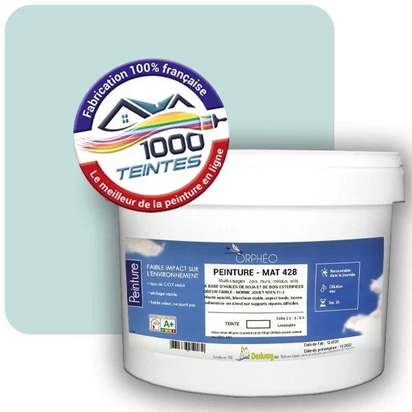 Peinture Anticorrosion Natura Orphéo® Les Bleus (Mille Teintes E13-31) Intérieur/Extérieur MAT