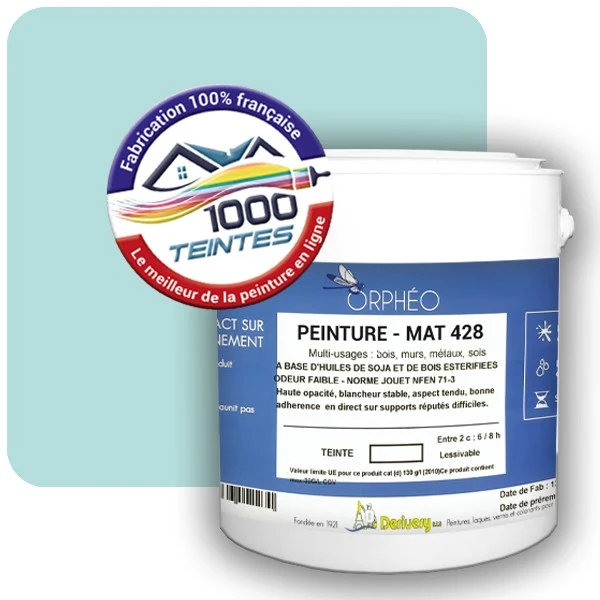 Peinture Anticorrosion Natura Orphéo® Les Bleus (Mille Teintes E13-27) Intérieur/Extérieur MAT