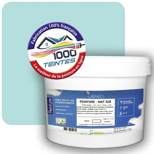 Peinture Anticorrosion Natura Orphéo® Les Bleus (Mille Teintes E13-27) Intérieur/Extérieur MAT