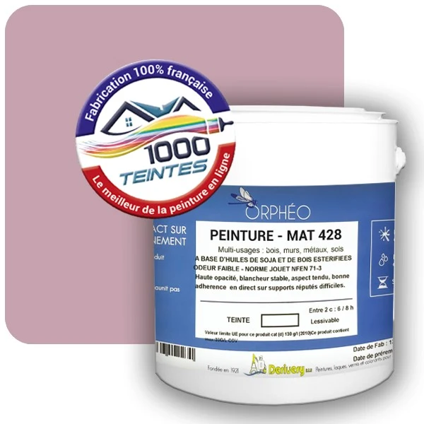 Peinture Anticorrosion Natura Orphéo® Les Roses (Mille Teintes E1-32) Intérieur/Extérieur MAT