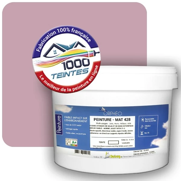 Peinture Anticorrosion Natura Orphéo® Les Roses (Mille Teintes E1-32) Intérieur/Extérieur MAT