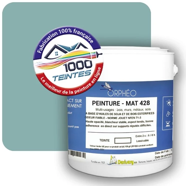 Peinture Anticorrosion Natura Orphéo® Les Bleus (Mille Teintes E13-18) Intérieur/Extérieur MAT