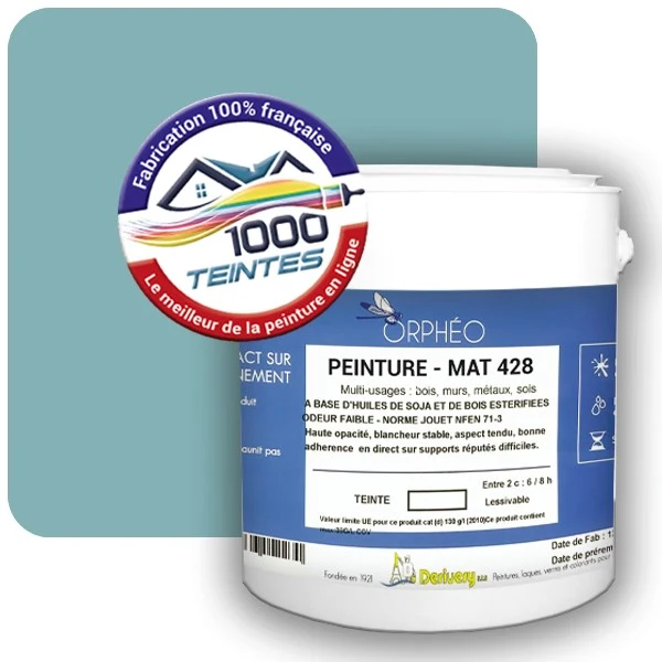 Peinture Anticorrosion Natura Orphéo® Les Bleus (Mille Teintes E13-13) Intérieur/Extérieur MAT