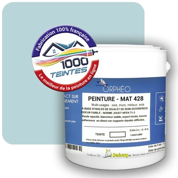 Peinture Anticorrosion Natura Orphéo® Les Bleus (Mille Teintes E13-12) Intérieur/Extérieur MAT