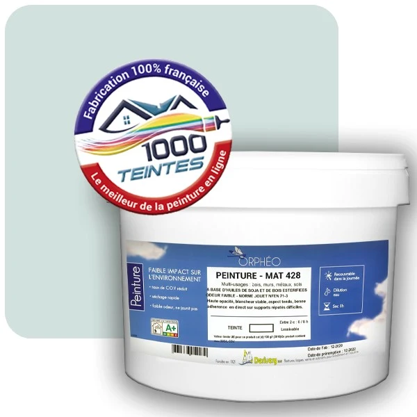 Peinture Anticorrosion Natura Orphéo® Les Bleus (Mille Teintes E13-11) Intérieur/Extérieur MAT