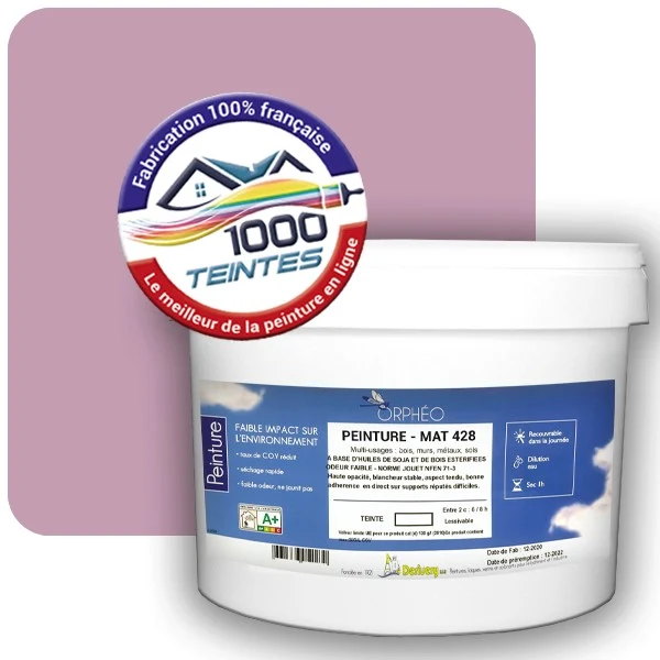 Peinture Anticorrosion Natura Orphéo® Les Roses (Mille Teintes E1-3) Intérieur/Extérieur MAT