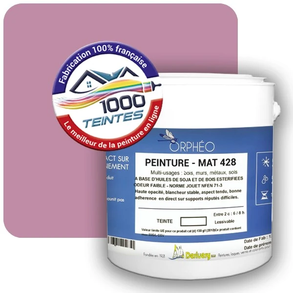 Peinture Anticorrosion Natura Orphéo® Les Roses (Mille Teintes E1-28) Intérieur/Extérieur MAT