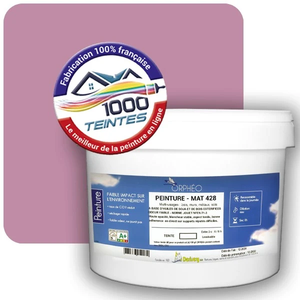 Peinture Anticorrosion Natura Orphéo® Les Roses (Mille Teintes E1-28) Intérieur/Extérieur MAT