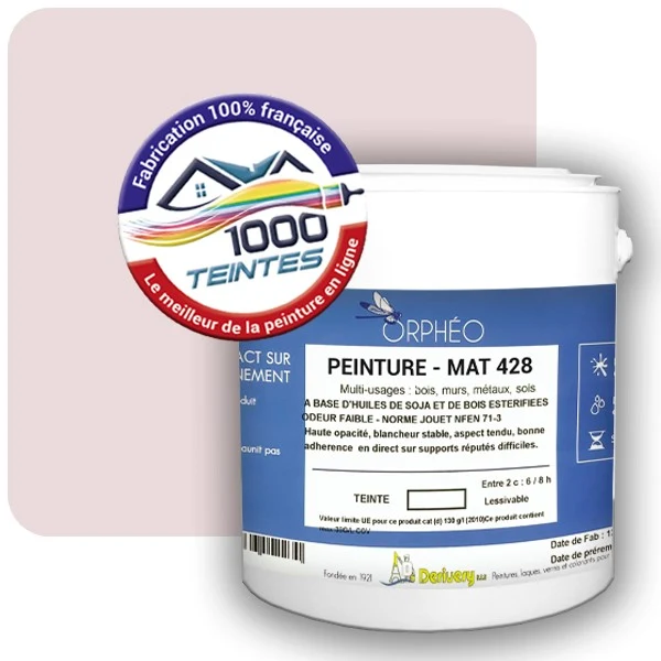 Peinture Anticorrosion Natura Orphéo® Les Roses (Mille Teintes E1-26) Intérieur/Extérieur MAT