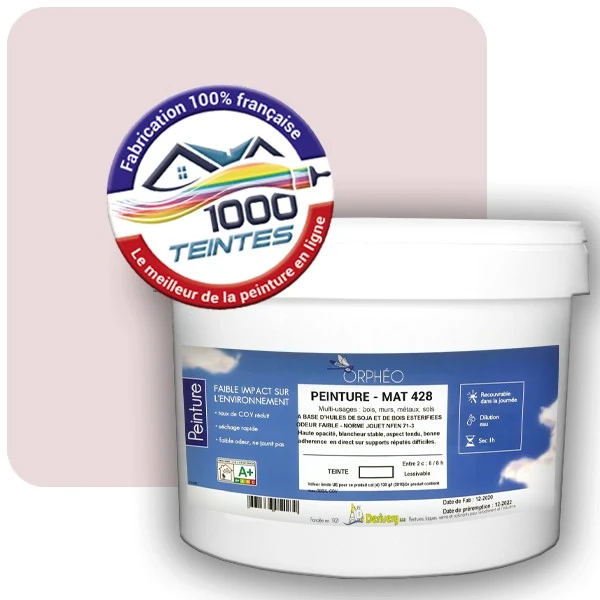 Peinture Anticorrosion Natura Orphéo® Les Roses (Mille Teintes E1-26) Intérieur/Extérieur MAT