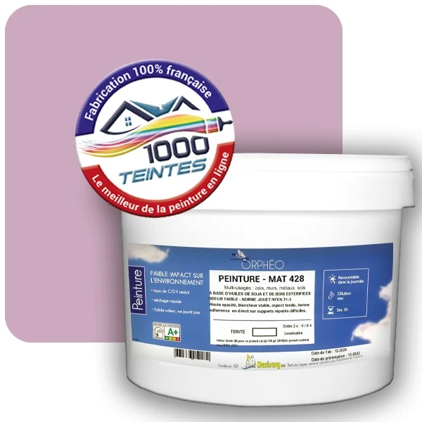 Peinture Anticorrosion Natura Orphéo® Les Roses (Mille Teintes E1-2) Intérieur/Extérieur MAT