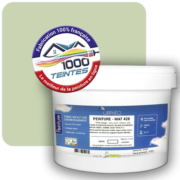 Peinture Anticorrosion Natura Orphéo® Les Verts (Mille Teintes E10-52) Intérieur/Extérieur MAT