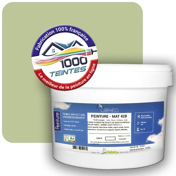 Peinture Anticorrosion Natura Orphéo® Les Verts (Mille Teintes E10-13) Intérieur/Extérieur MAT
