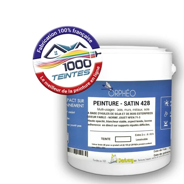 Peinture Anticorrosion Natura Orphéo® Blanc (ORPH Base) Intérieur/Extérieur SATIN