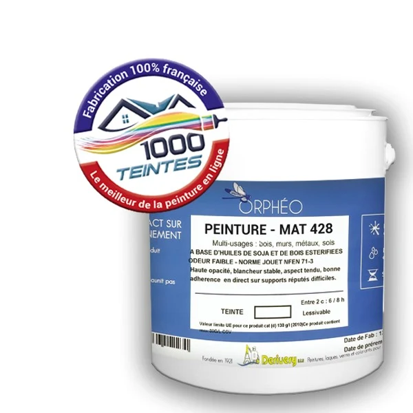Peinture Anticorrosion Natura Orphéo® Blanc (ORPH Base) Intérieur/Extérieur MAT