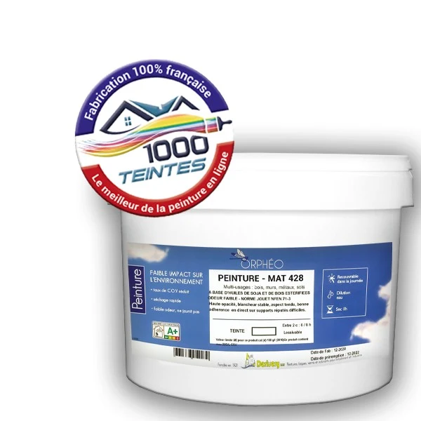 Peinture Anticorrosion Natura Orphéo® Blanc (ORPH Base) Intérieur/Extérieur MAT