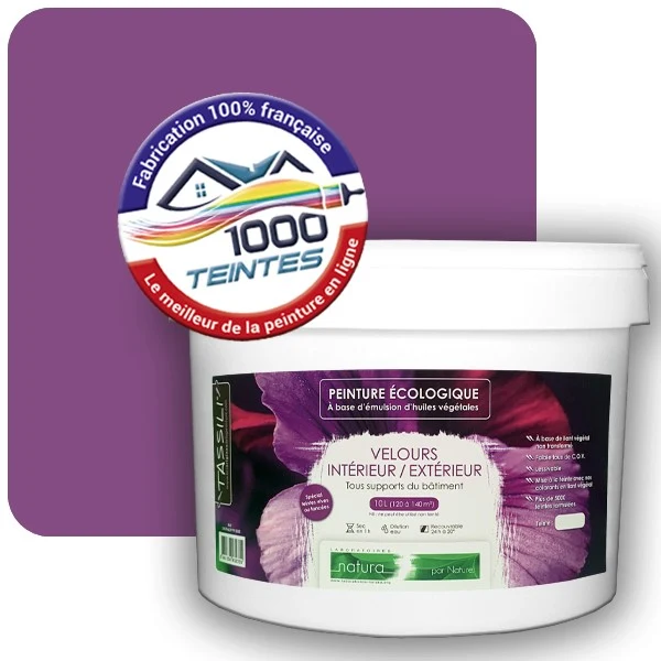 Peinture Natura Tassili® Violet de Sécurité (RAL Classic 4008) Intérieur/Extérieur VELOURS