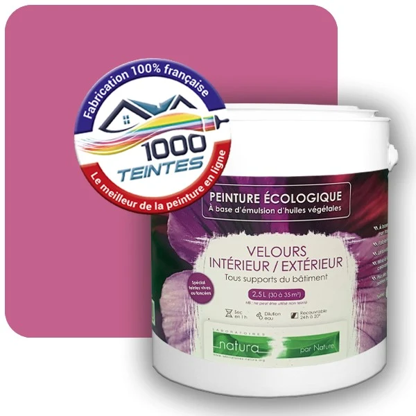 Peinture Natura Tassili® Violet Bruyère (RAL Classic 4003) Intérieur/Extérieur VELOURS