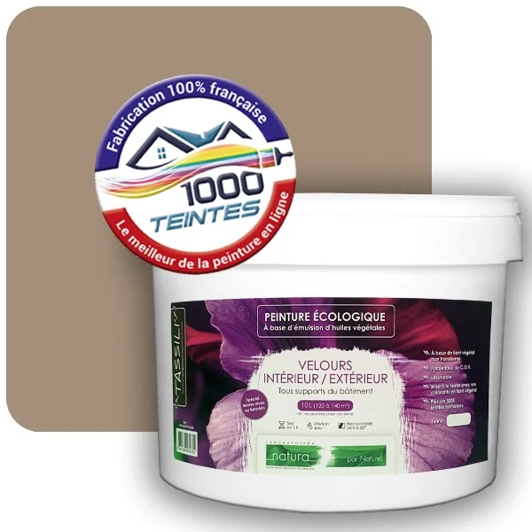 Peinture Natura Tassili® Beige Gris (RAL Classic 1019) Intérieur/Extérieur VELOURS