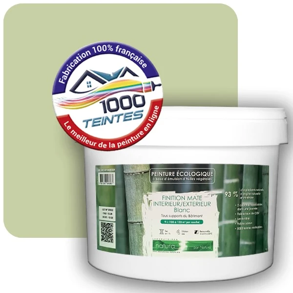 Peinture Natura Tassili® Les Verts (Mille Teintes E10-12) Intérieur/Extérieur MAT