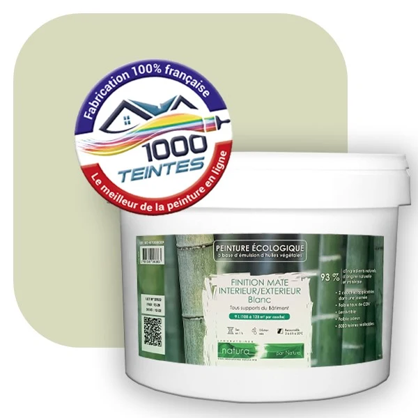 Peinture Natura Tassili® Les Verts (Mille Teintes E10-11) Intérieur/Extérieur MAT