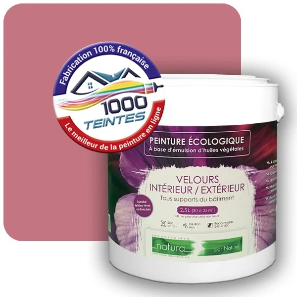 Peinture Natura Tassili® Les Roses (Mille Teintes E1-49) Intérieur/Extérieur VELOURS