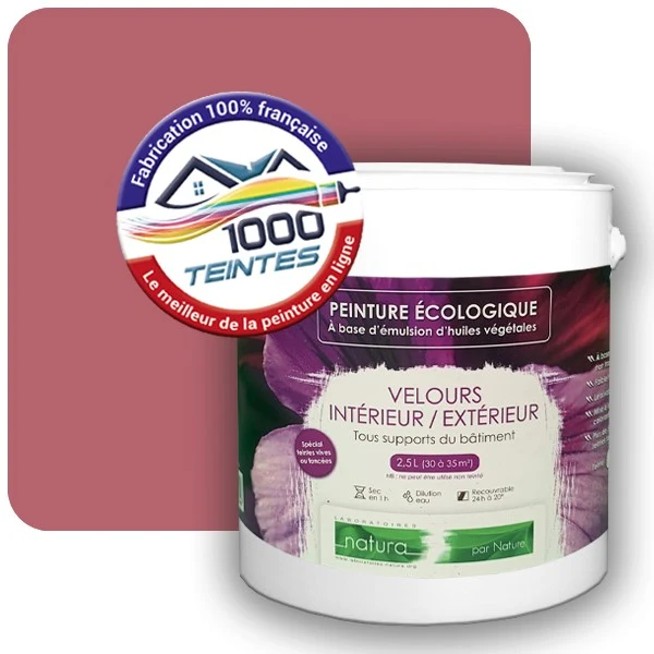 Peinture Natura Tassili® Les Roses (Mille Teintes E1-45) Intérieur/Extérieur VELOURS