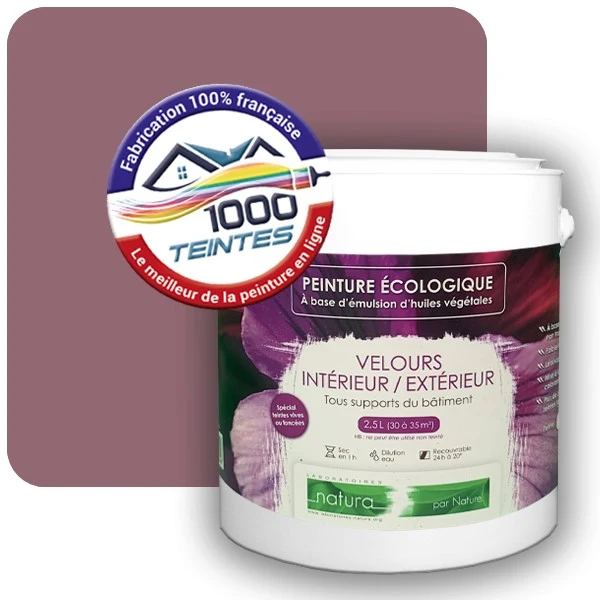 Peinture Natura Tassili® Les Roses (Mille Teintes E1-34) Intérieur/Extérieur VELOURS
