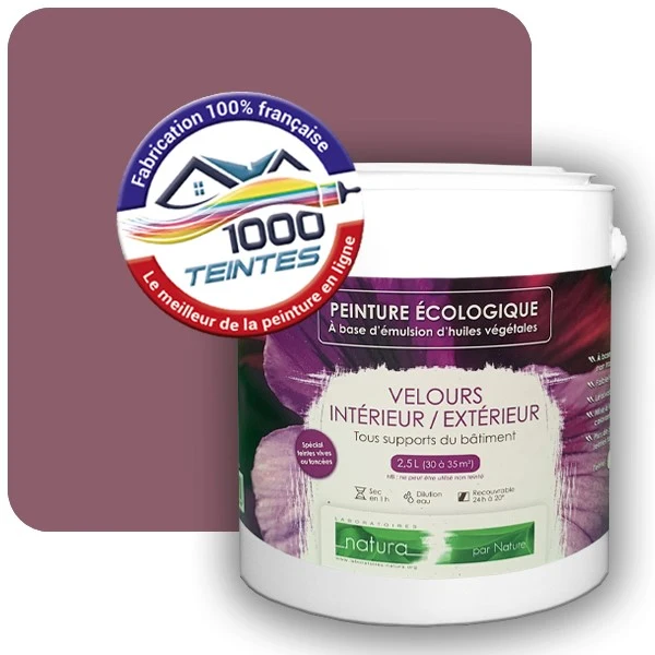 Peinture Natura Tassili® Les Roses (Mille Teintes E1-30) Intérieur/Extérieur VELOURS