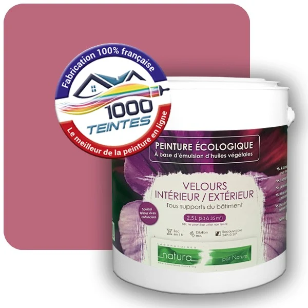 Peinture Natura Tassili® Les Roses (Mille Teintes E1-25) Intérieur/Extérieur VELOURS