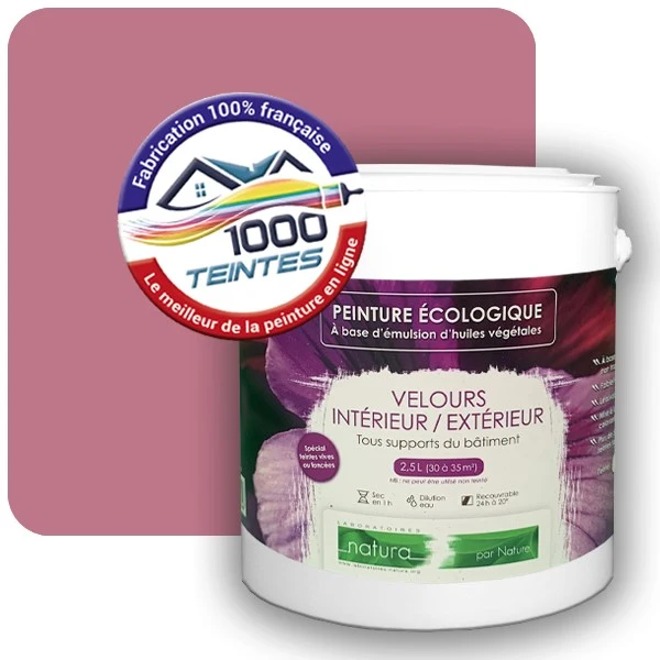 Peinture Natura Tassili® Les Roses (Mille Teintes E1-24) Intérieur/Extérieur VELOURS