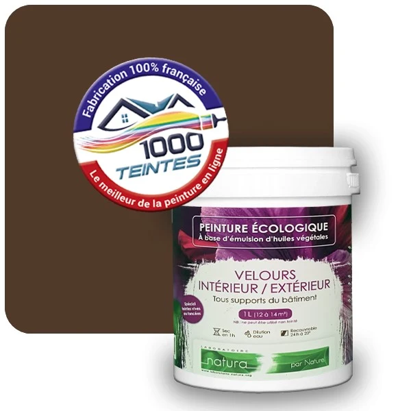 Peinture Natura Tassili® Brun Terre (RAL Classic 8028) Intérieur/Extérieur VELOURS