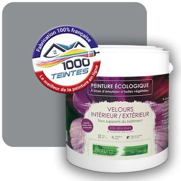 Peinture Natura Tassili® Telegris 1 (RAL Classic 7045) Intérieur/Extérieur VELOURS