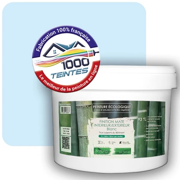 Peinture Natura Tassili® Les Bleus (Mille Teintes E13-22) Intérieur/Extérieur MAT